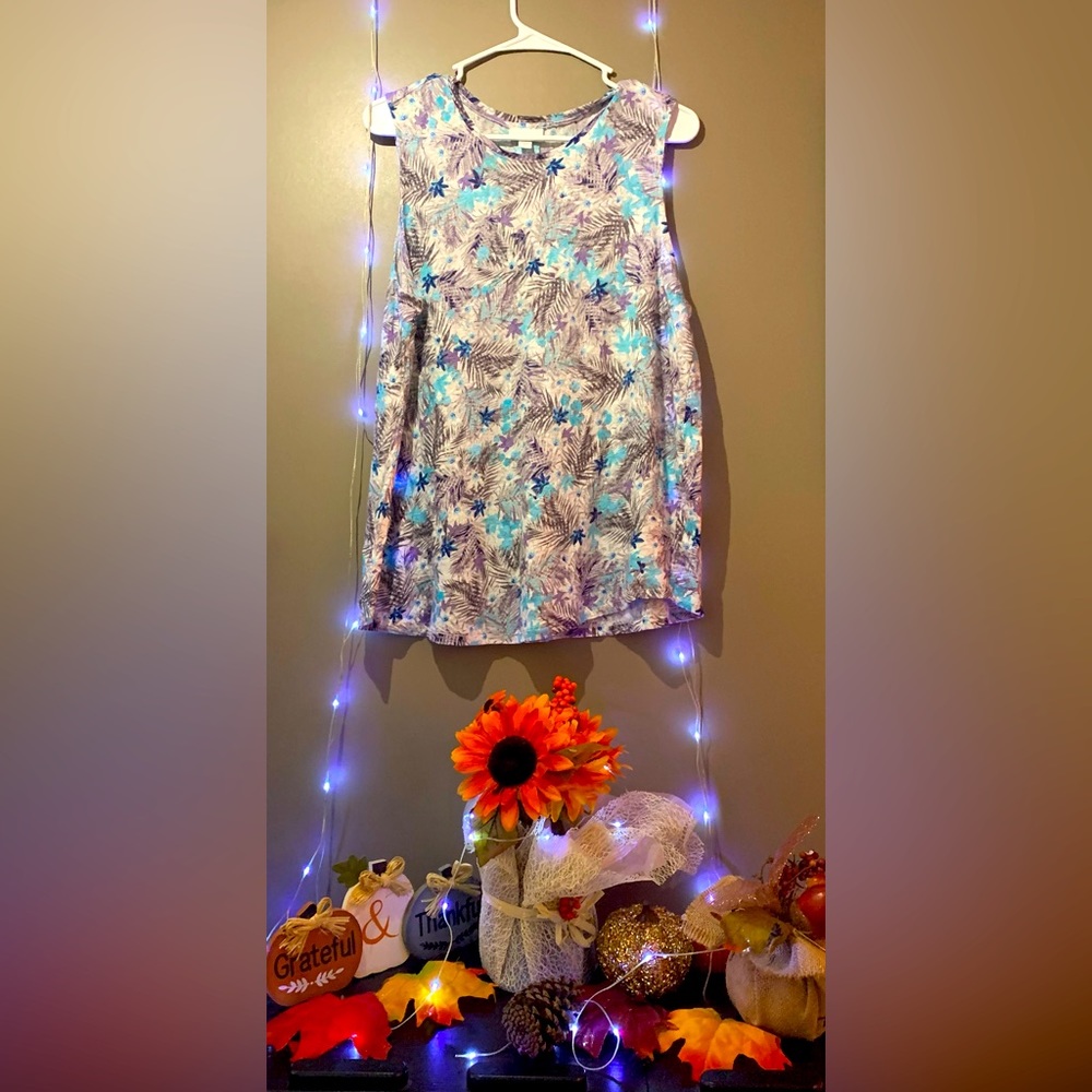 🙋🏻‍♀️ J.Jill multi colors tank top L 🙋🏻‍♀️